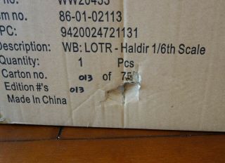 Weta LOTR 1/6 - Haldir figure (013/750) 8
