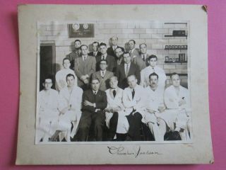 Dr.  Chevalier Jackson Rare Autographed Photo Endoscopy Medical Doctor Signed 12 "
