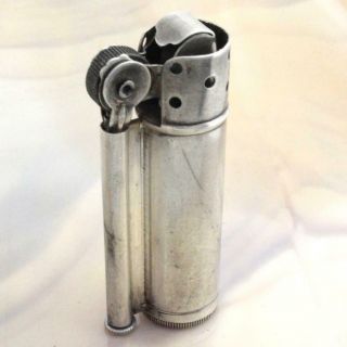 DUNHILL 1940 ' S STERLING SILVER SERVICE LIGHTER MADE FOR OFFICERS IN WWII 2