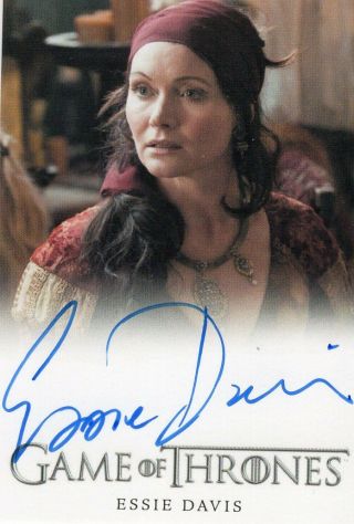 Game Of Thrones Season 6 - Essie Davis As Lady Crane Autograph / Auto Card