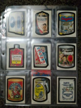 1982/1985 Wacky Packages Irish Complete Set 30/30 Rare,  Wrapper