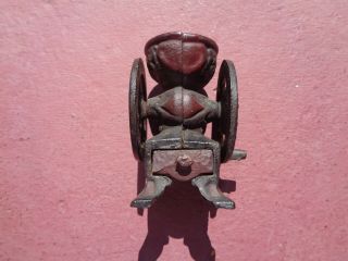 Neat Antique Toy Cast Iron Double Wheel Coffee Grinder Norco Fdry Paint