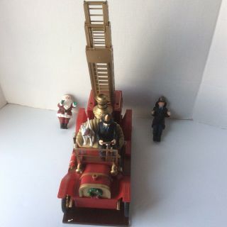 Mr Christmas Fire Truck America ' s Bravest Animated Musical Christmas Climb Santa 6