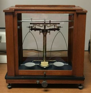 Voland & Sons Wooden Analytical Laboratory Balance Scale