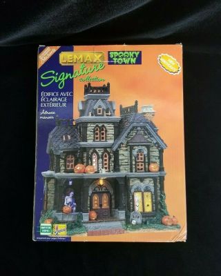 Lemax 85708 Dreadful Manor Spooky Town Lighted Building Halloween Decor