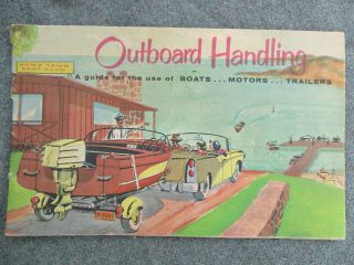 VINTAGE 1950s 1959 EVINRUDE OUTBOARD BOAT MOTOR OWNERS BROCHURE & PAPERS 6