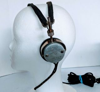 Antique Federal Telephone & Telegraph CO.  Headphones 53 - W 2200 OHM With Headband 4