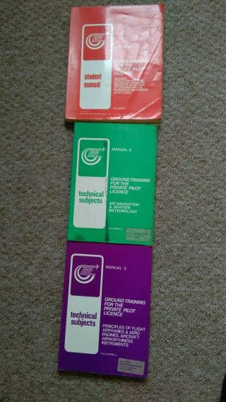 Three Training Manuals For The Private Pilots Licence