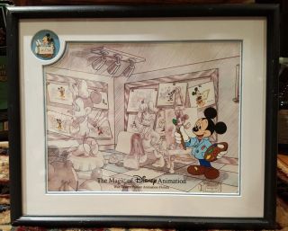 Disney Mgm Studios Art Of Animation Cel Character Class Hand Painted Signed Rare