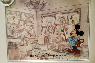 Disney MGM Studios Art of Animation Cel Character Class Hand painted Signed RARE 2