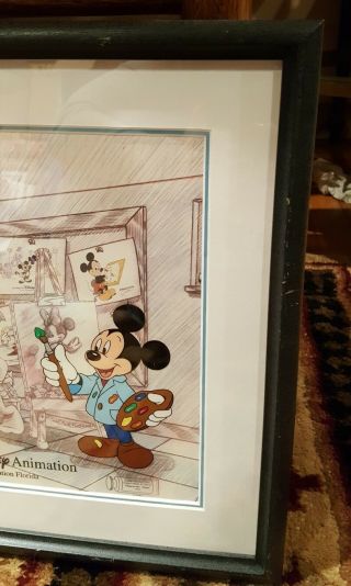 Disney MGM Studios Art of Animation Cel Character Class Hand painted Signed RARE 7