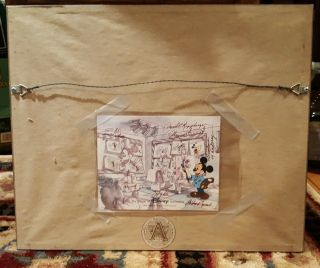 Disney MGM Studios Art of Animation Cel Character Class Hand painted Signed RARE 8