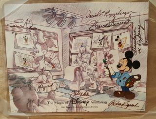 Disney MGM Studios Art of Animation Cel Character Class Hand painted Signed RARE 9