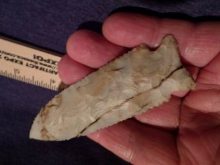 indian artifacts pre 1600,  4 inch Stilwell archaic (arrowhead) 7