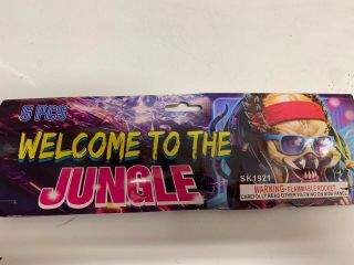 Collectible Welcome To The Jungle Firework Labels