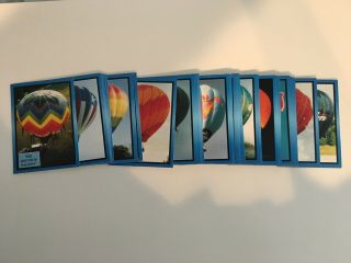 40,  Vintage Hot Air Balloon Pilot Cards