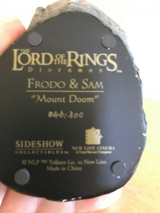 Sideshow Lord Of The Rings Frodo & Sam Mount Doom SDCC Exclusive Weta 46/300 3