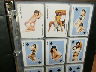 Bettie Page Complete Set Playing Cards Betty Color Pin - up Girl Model Poker 2