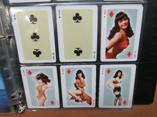 Bettie Page Complete Set Playing Cards Betty Color Pin - up Girl Model Poker 5