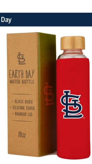 Cardinals Earth Day Water Bottle