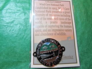 Wind Cave National Park Hiking Medallion South Dakota Souvenir - H55