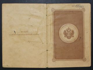 1915,  Austria,  Consular Not Us Passport,  Given In Jerusalem Palestine M209