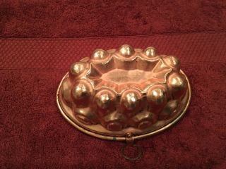 Antique Victorian Copper Jelly Mold/Mould 3