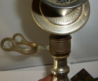 North Electric Potbelly Candlestick Telephone Nickel plated Brass 6