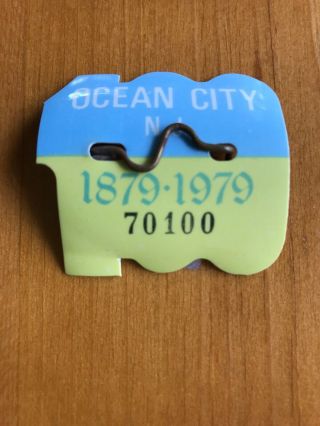 Vintage 1979 Ocean City Nj Beach Tag