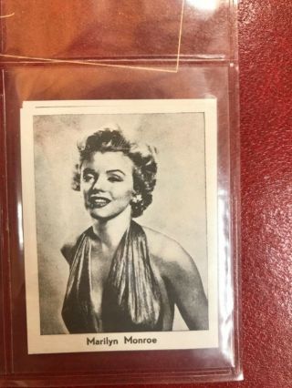 5 1960 Dutch Val Gum Moviestar Card Marilyn Monroe 3 3