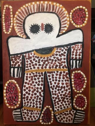 Painting By Lily Karadada,  The Best Known Painter Of Wadjinas,  Aboriginal Art