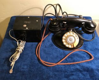 Antique Western Electric E1 202 Telephone W/ Ringer Box 1920 