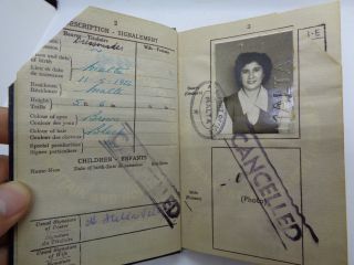 1955 UK colonial Island of Malta and its Dependencies passport passeport 3