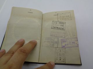 1955 UK colonial Island of Malta and its Dependencies passport passeport 6