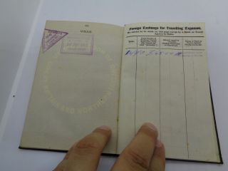 1955 UK colonial Island of Malta and its Dependencies passport passeport 8
