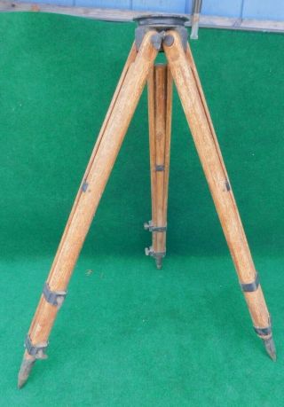Berger Collapsible Leg Tripod For Transit / Level Antique Surveying Instrument