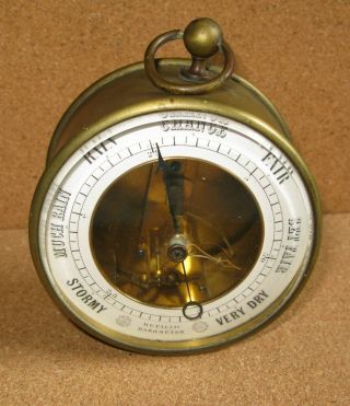 Rare Bourdon And Richards Metallic Barometer.