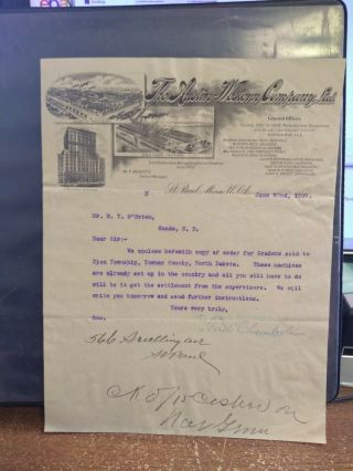 The Austin - Western Company,  Ltd.  St.  Paul,  Minnesota Letterhead June 22,  1909