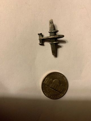 Antique Sterling B - 25 Airplane Pin