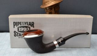 Top Stanwell Year Pipe 1993 Silver Design By Sixten Ivarsson 9 Mm Filter