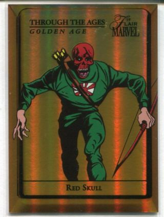 2019 Flair Marvel Through The Ages 4 Red Skull Golden Age 1:200