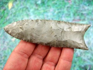 Fine 4 3/8 inch G10 Tennessee Clovis Point with Arrowheads Artifacts 2
