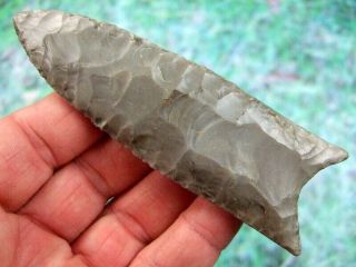 Fine 4 3/8 inch G10 Tennessee Clovis Point with Arrowheads Artifacts 5