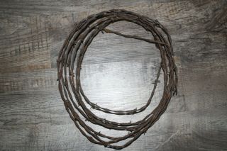 Vintage Antique Rusty Barbed Barb Wire Western Art Craft Project Supplies 25 
