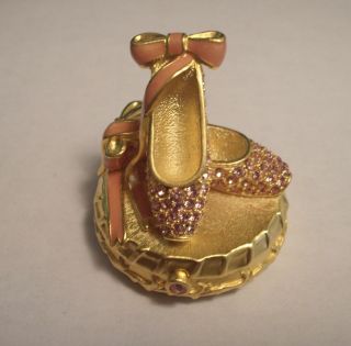 Estee Lauder Solid Perfume Compact " Ballet Slippers " Perfume