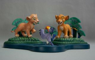 Wdcc Disney No One Saying See Here Simba The Lion King Waterling Hole W/ Box