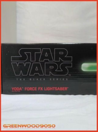 Hasbro Star Wars Black Series Yoda Force Fx Lightsaber -