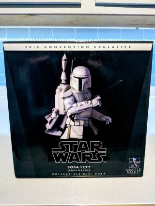 Boba Fett Prototype Gentle Giant Collectible Bust 2015 Convention Exclusive