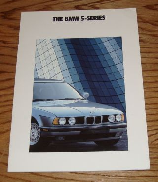 1991 Bmw 5 - Series Sales Brochure 91 525i 535i M5