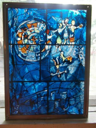 Marc Chagall Stained Glass Window Art Inst.  Of Chicago Suncatcher Metal Frame